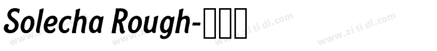 Solecha Rough字体转换 Solecha Rough字体转换